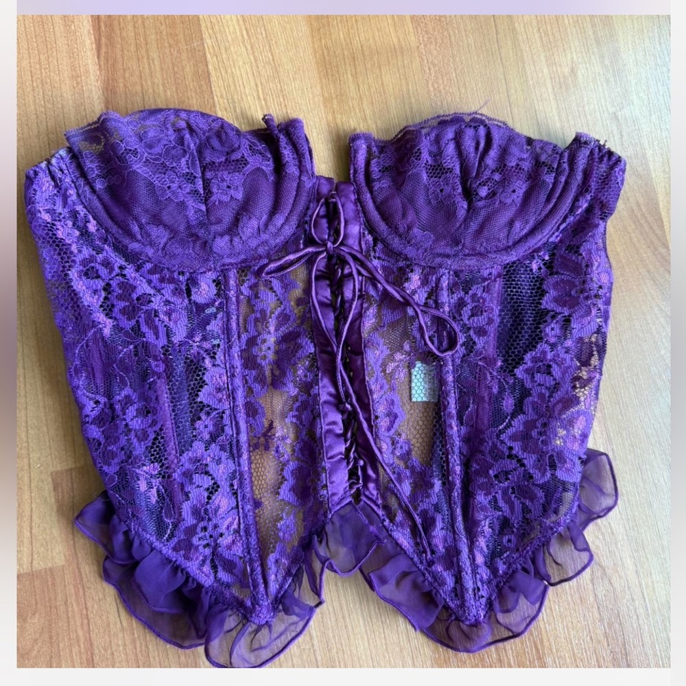 Victoria's Secret Violet Lace Corset